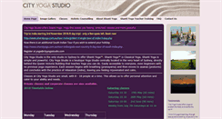 Desktop Screenshot of cityyogastudio.com