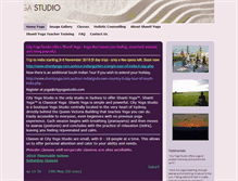 Tablet Screenshot of cityyogastudio.com